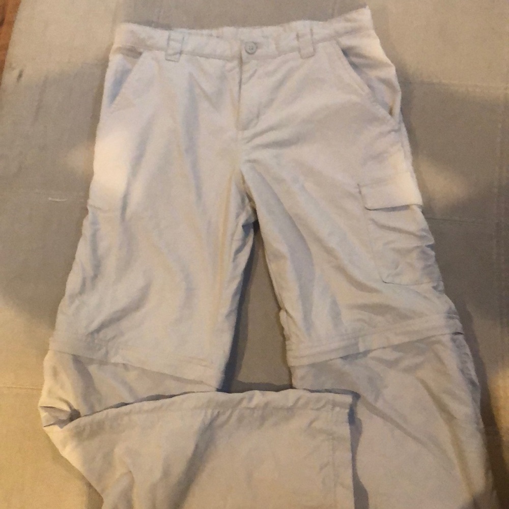 Boys Lg Columbia Pant legs zip off to get shorts, khakis dri fit. Never worn